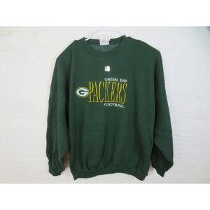 Vintage Green Bay Packers Sweater Mens 4XL Green NFL Football Logo Athletic 90s